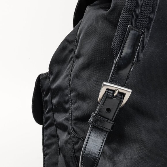 Prada Saffiano-Trimmed Tessuto Backpack - Picture 8 of 16